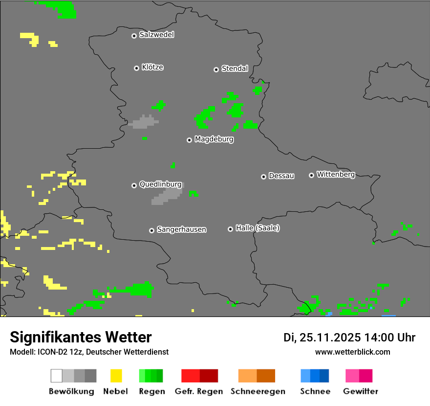 Modellkarten Signifikantes Wetter