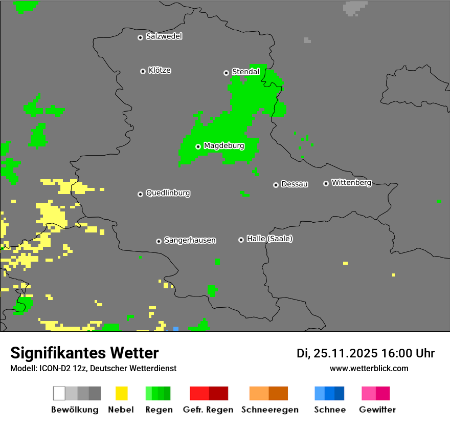 Modellkarten Signifikantes Wetter