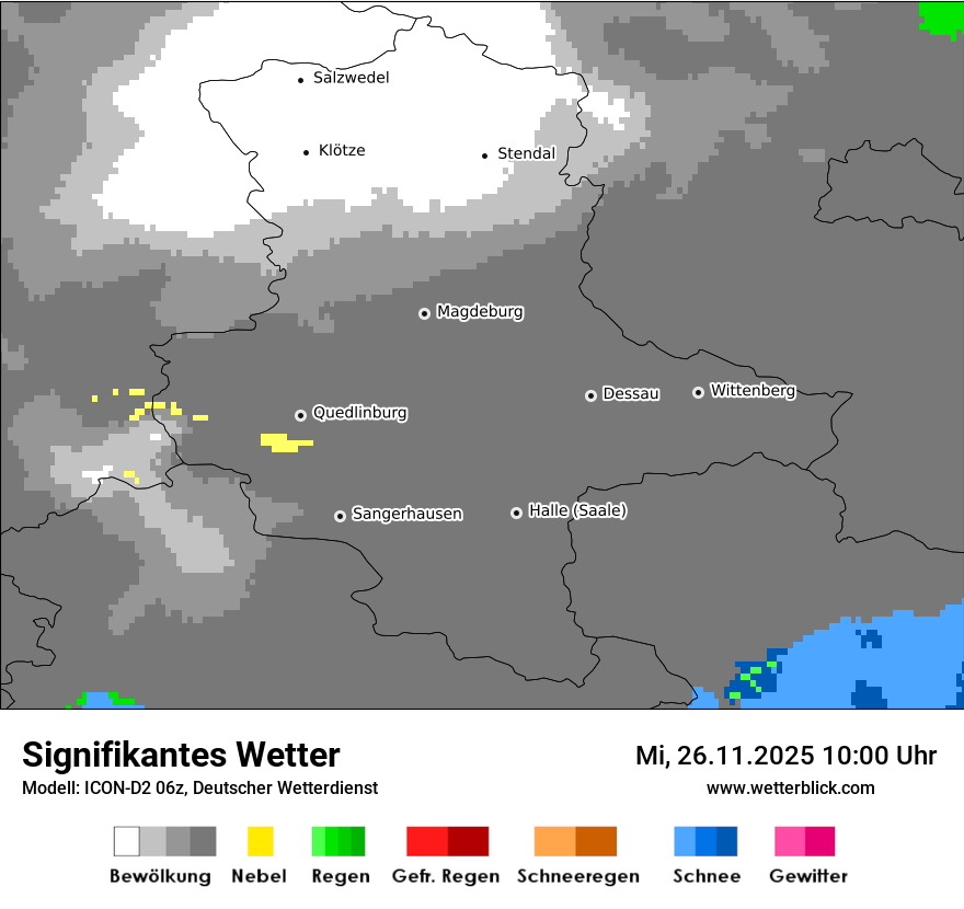Modellkarten Signifikantes Wetter