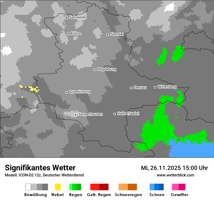 Modellkarten Signifikantes Wetter