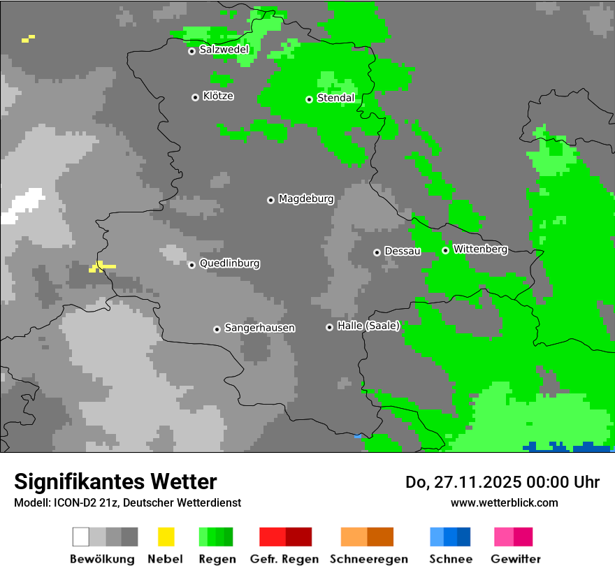 Modellkarten Signifikantes Wetter