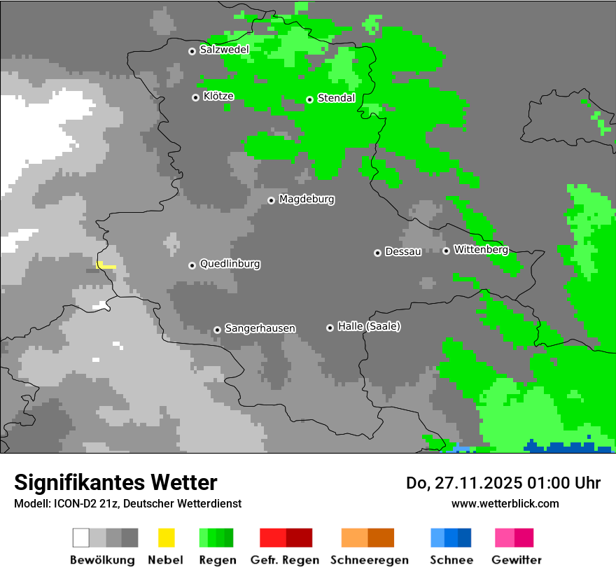 Modellkarten Signifikantes Wetter