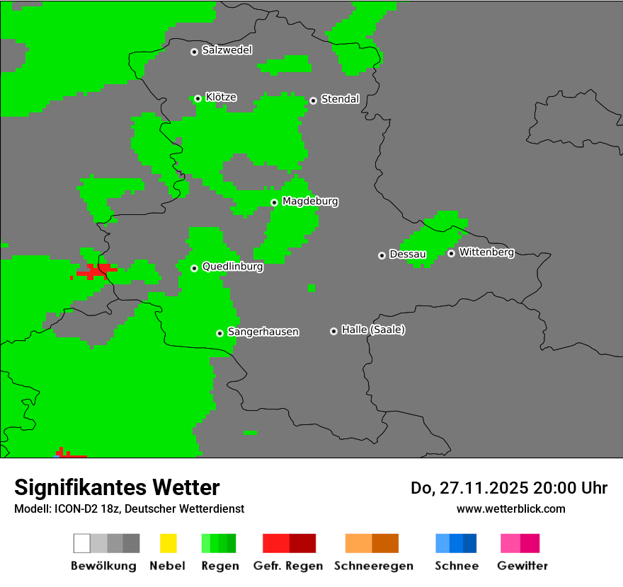 Modellkarten Signifikantes Wetter