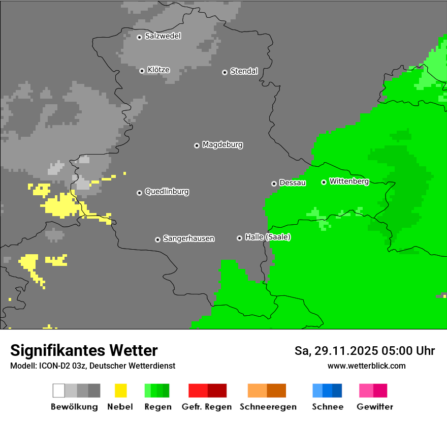 Modellkarten Signifikantes Wetter