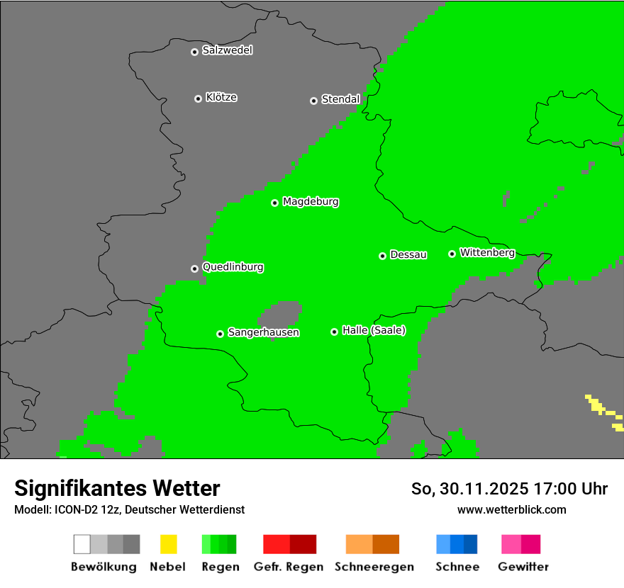 Modellkarten Signifikantes Wetter