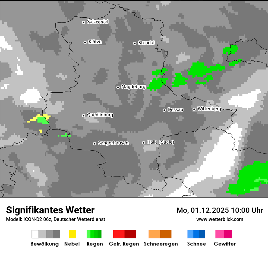 Modellkarten Signifikantes Wetter