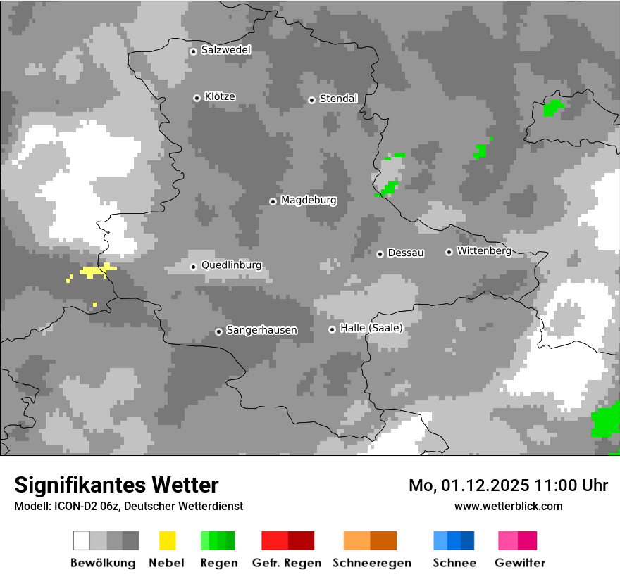 Modellkarten Signifikantes Wetter