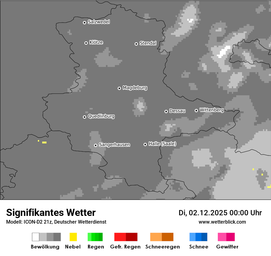 Modellkarten Signifikantes Wetter