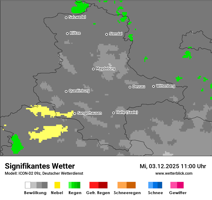 Modellkarten Signifikantes Wetter