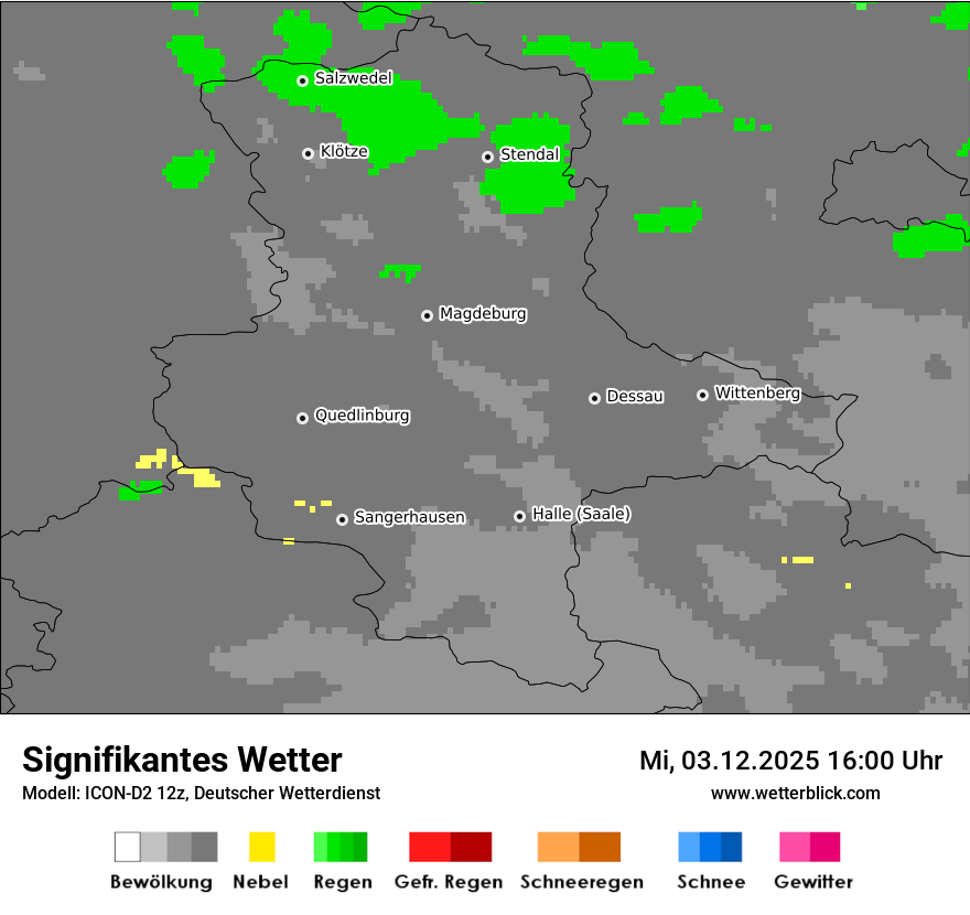 Modellkarten Signifikantes Wetter
