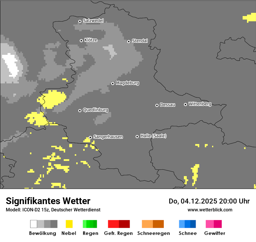 Modellkarten Signifikantes Wetter