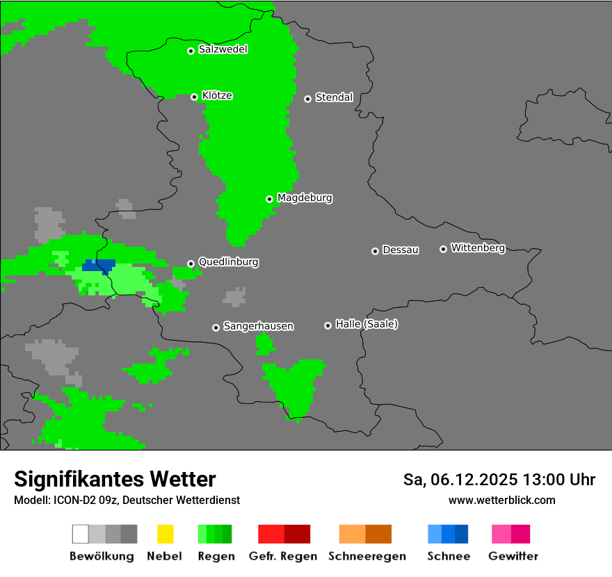 Modellkarten Signifikantes Wetter