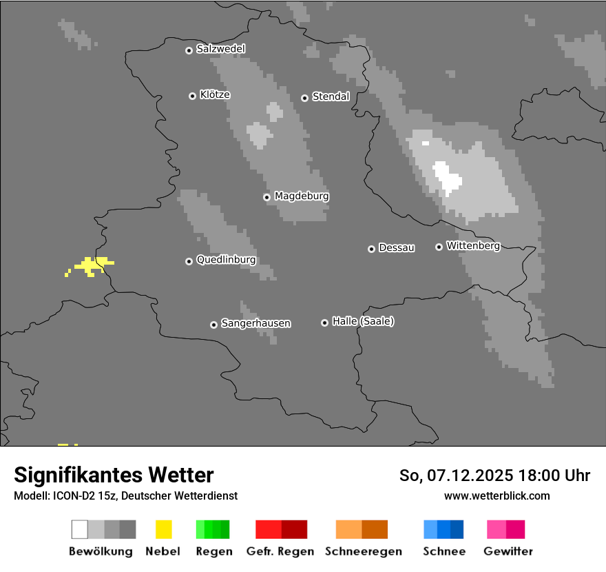 Modellkarten Signifikantes Wetter