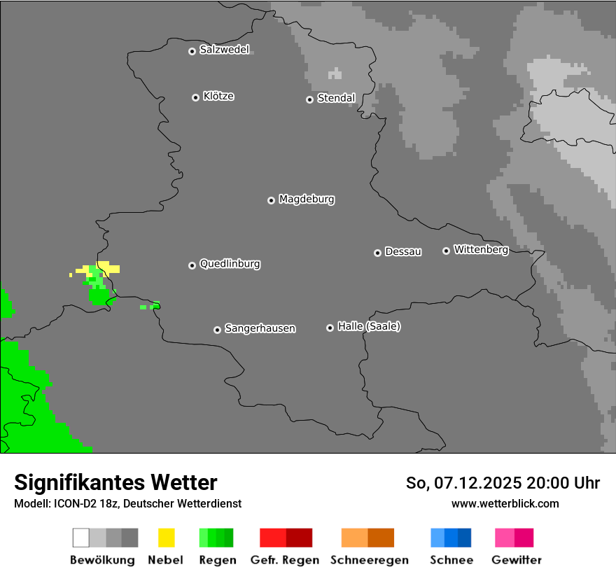 Modellkarten Signifikantes Wetter