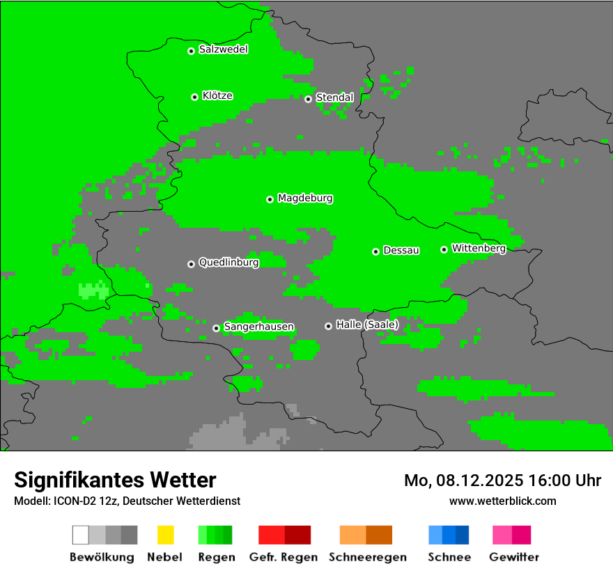 Modellkarten Signifikantes Wetter