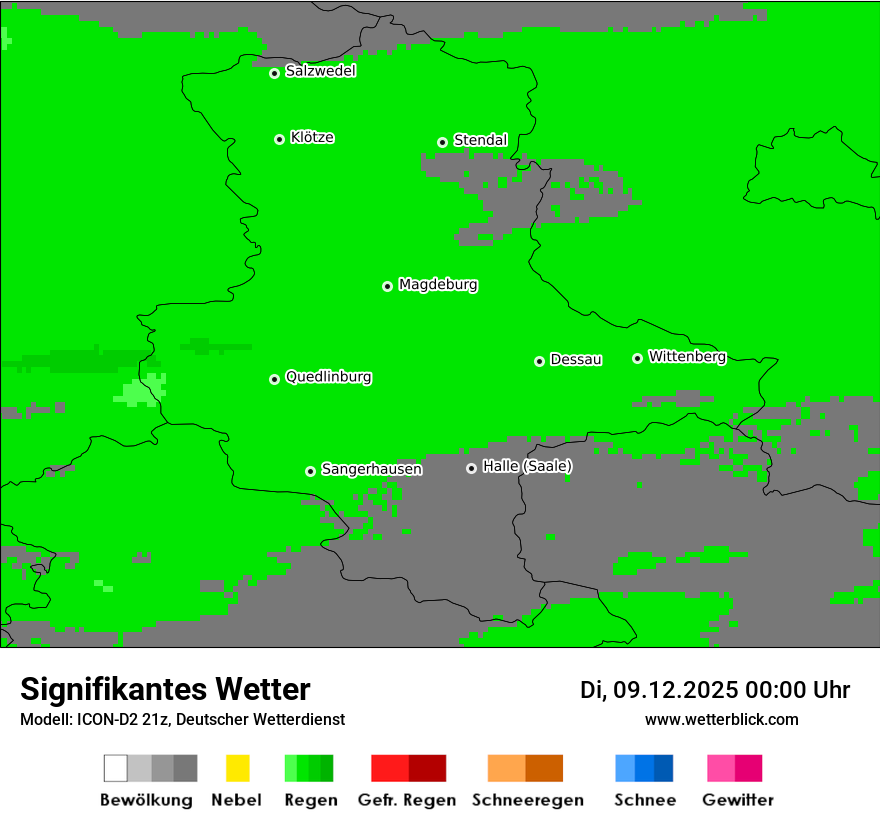 Modellkarten Signifikantes Wetter