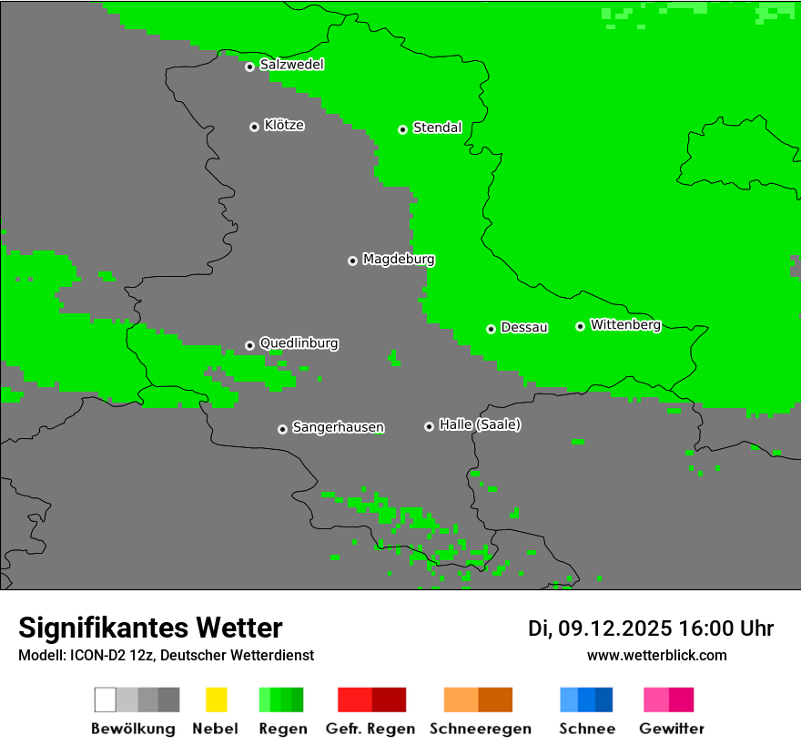 Modellkarten Signifikantes Wetter