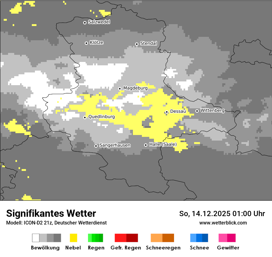 Modellkarten Signifikantes Wetter
