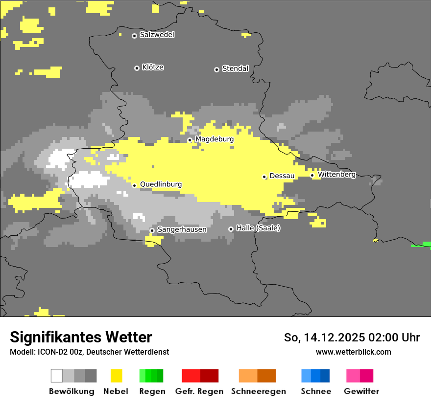 Modellkarten Signifikantes Wetter