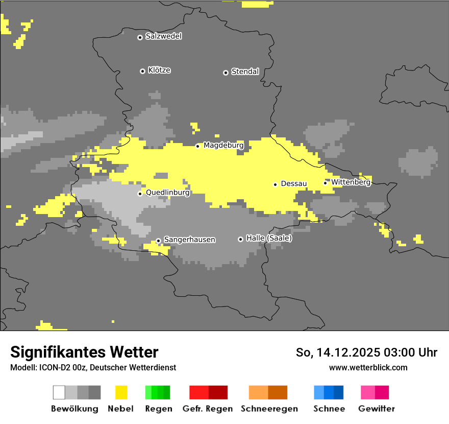 Modellkarten Signifikantes Wetter