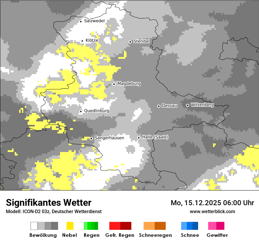 Modellkarten Signifikantes Wetter