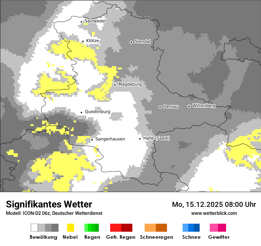 Modellkarten Signifikantes Wetter