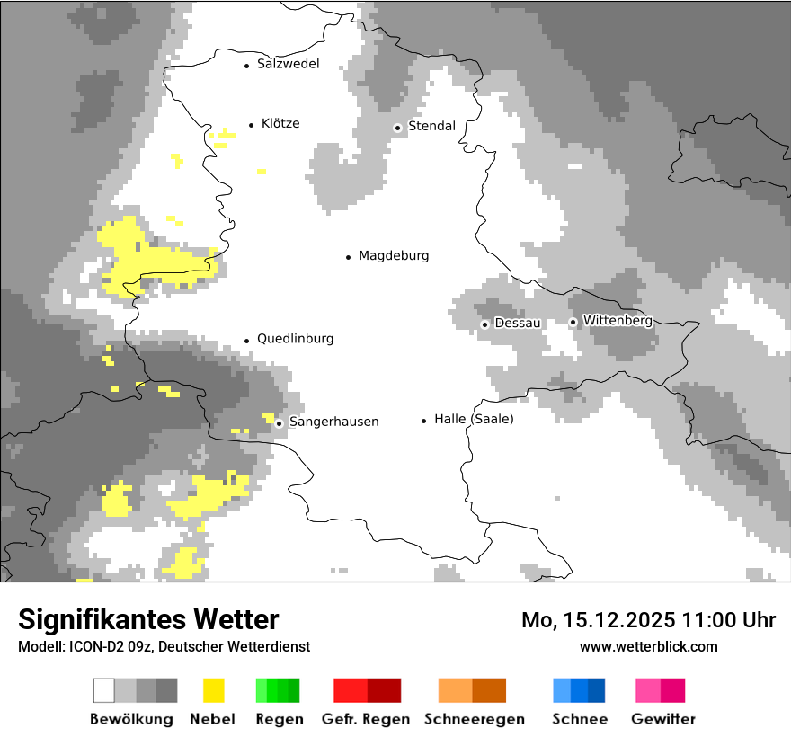 Modellkarten Signifikantes Wetter