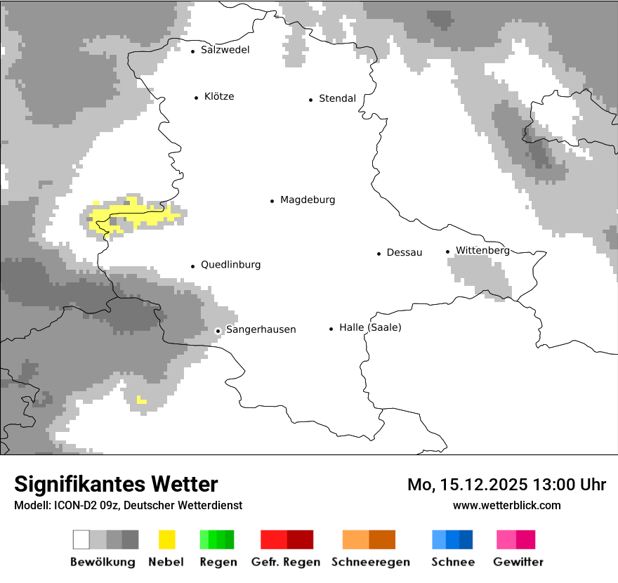 Modellkarten Signifikantes Wetter
