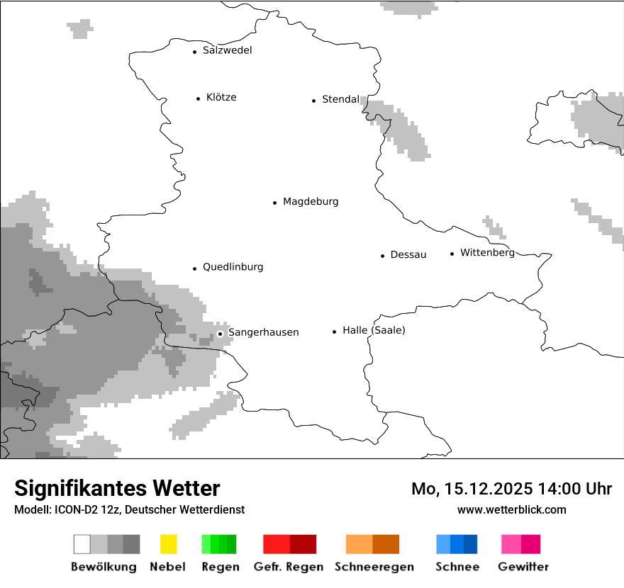 Modellkarten Signifikantes Wetter