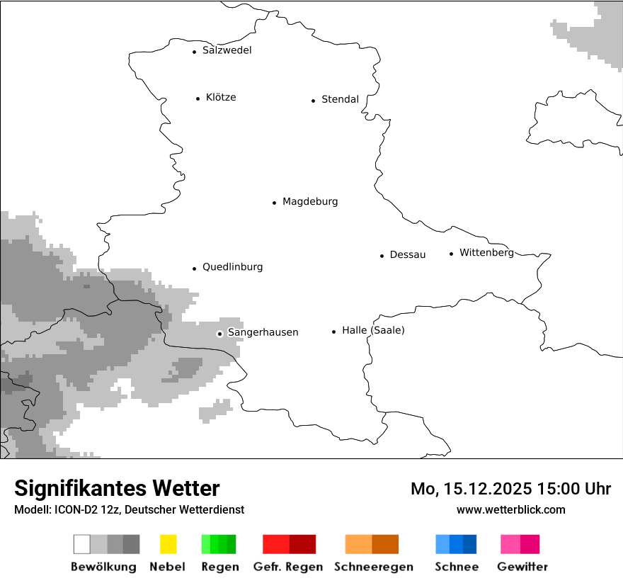 Modellkarten Signifikantes Wetter