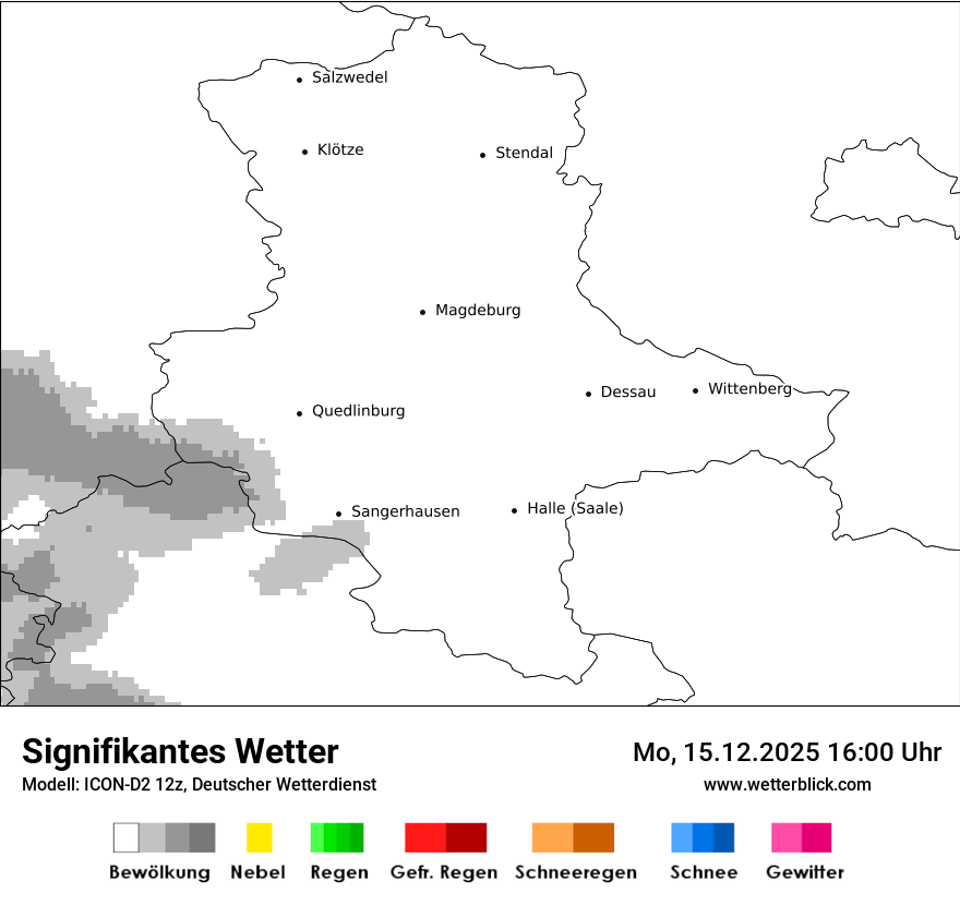 Modellkarten Signifikantes Wetter