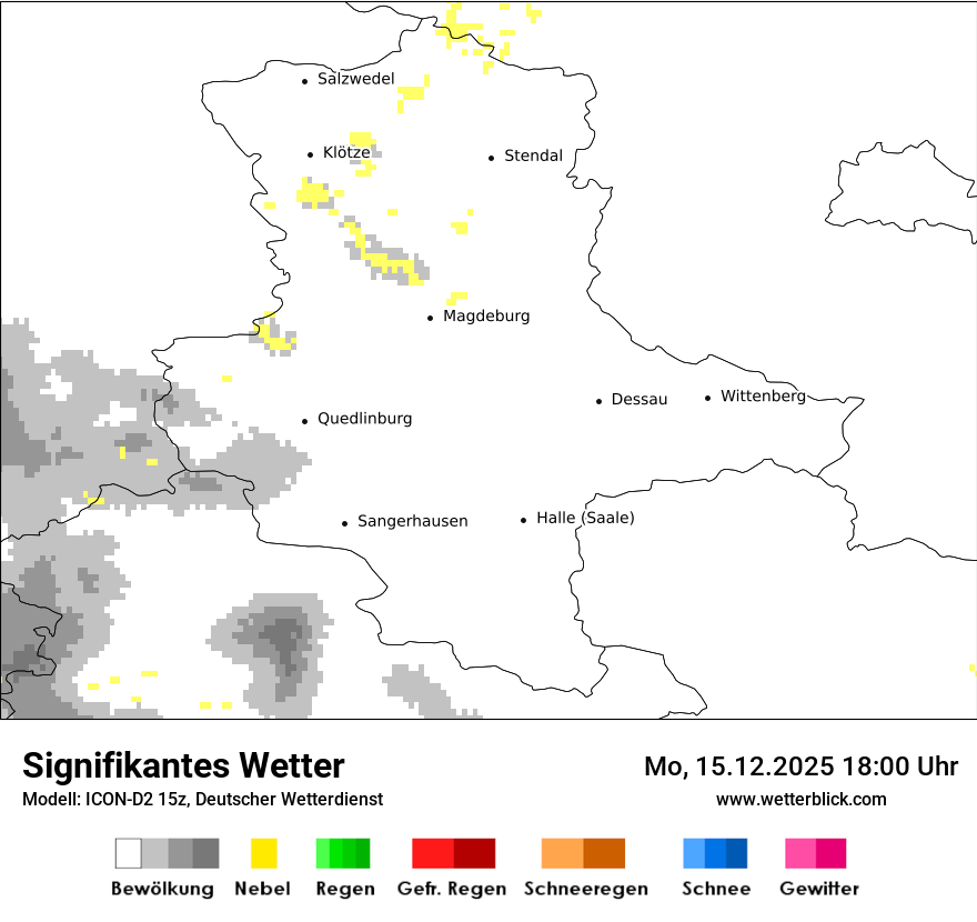 Modellkarten Signifikantes Wetter