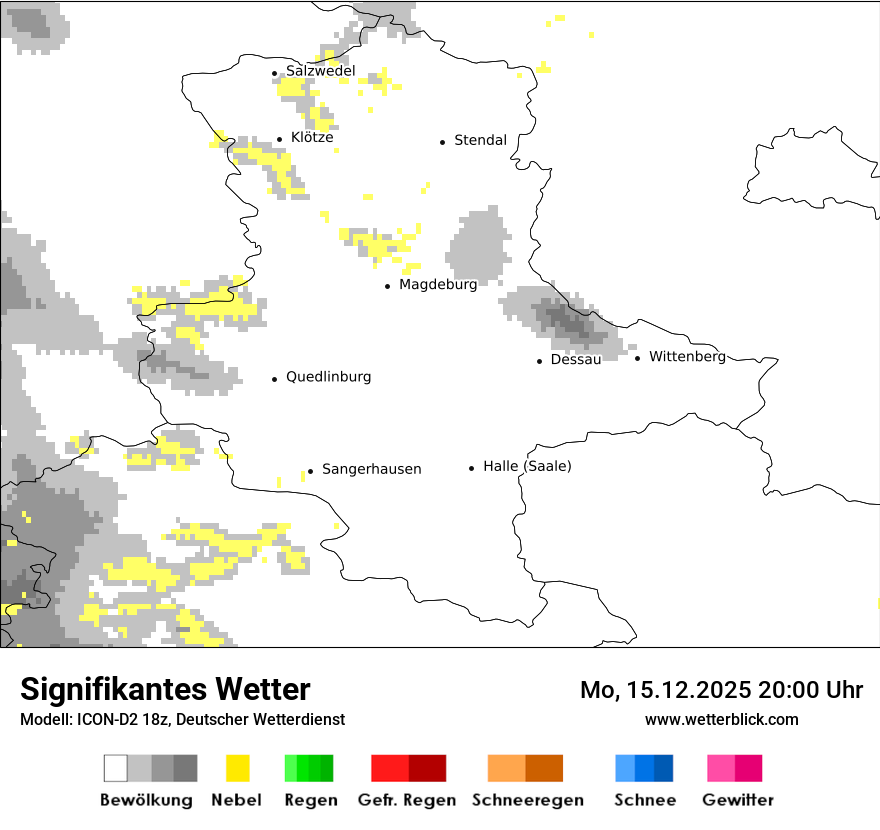 Modellkarten Signifikantes Wetter