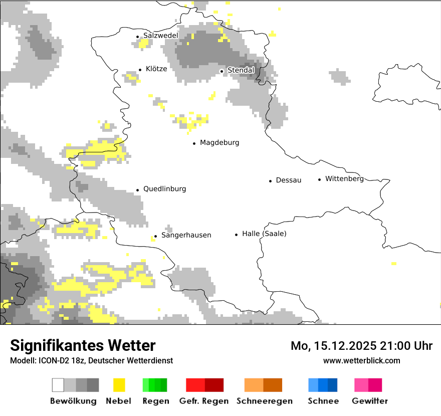 Modellkarten Signifikantes Wetter