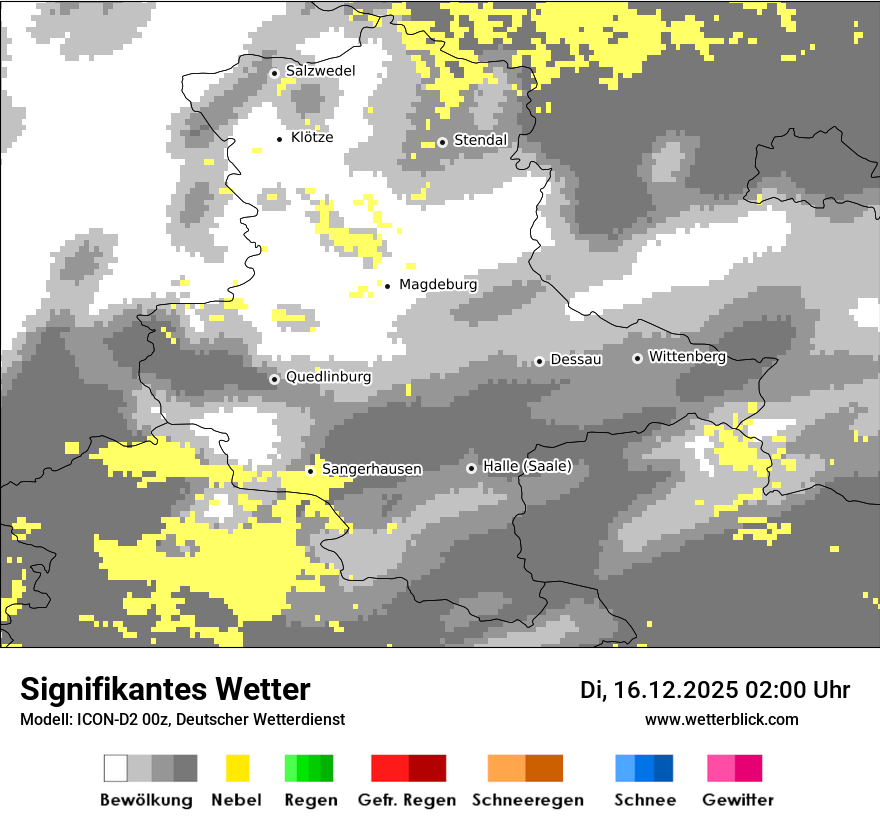 Modellkarten Signifikantes Wetter