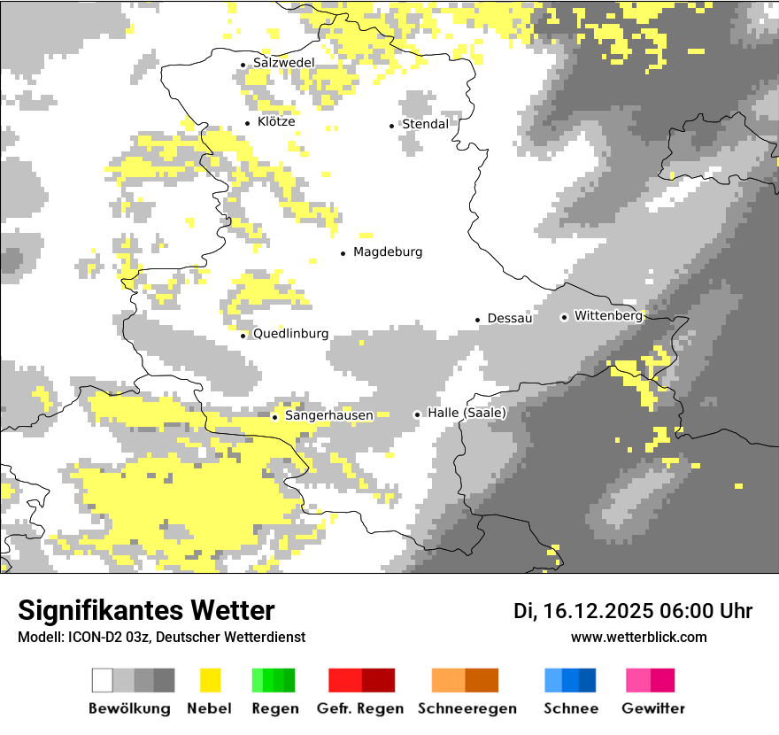 Modellkarten Signifikantes Wetter