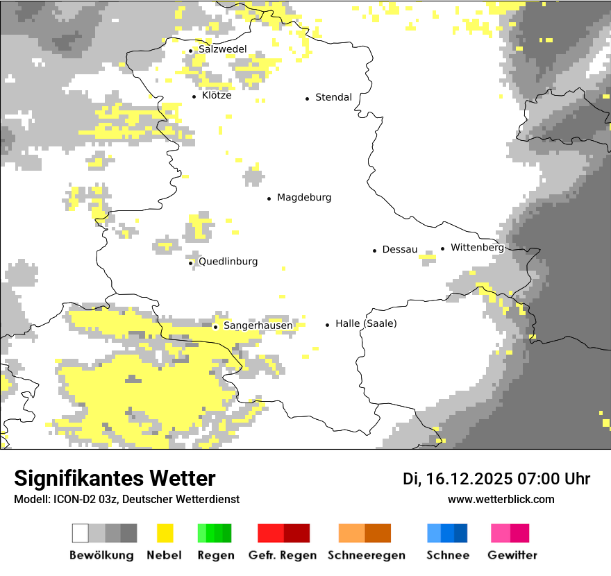 Modellkarten Signifikantes Wetter