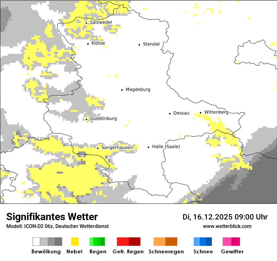 Modellkarten Signifikantes Wetter