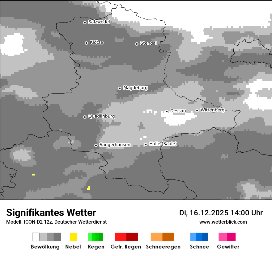 Modellkarten Signifikantes Wetter