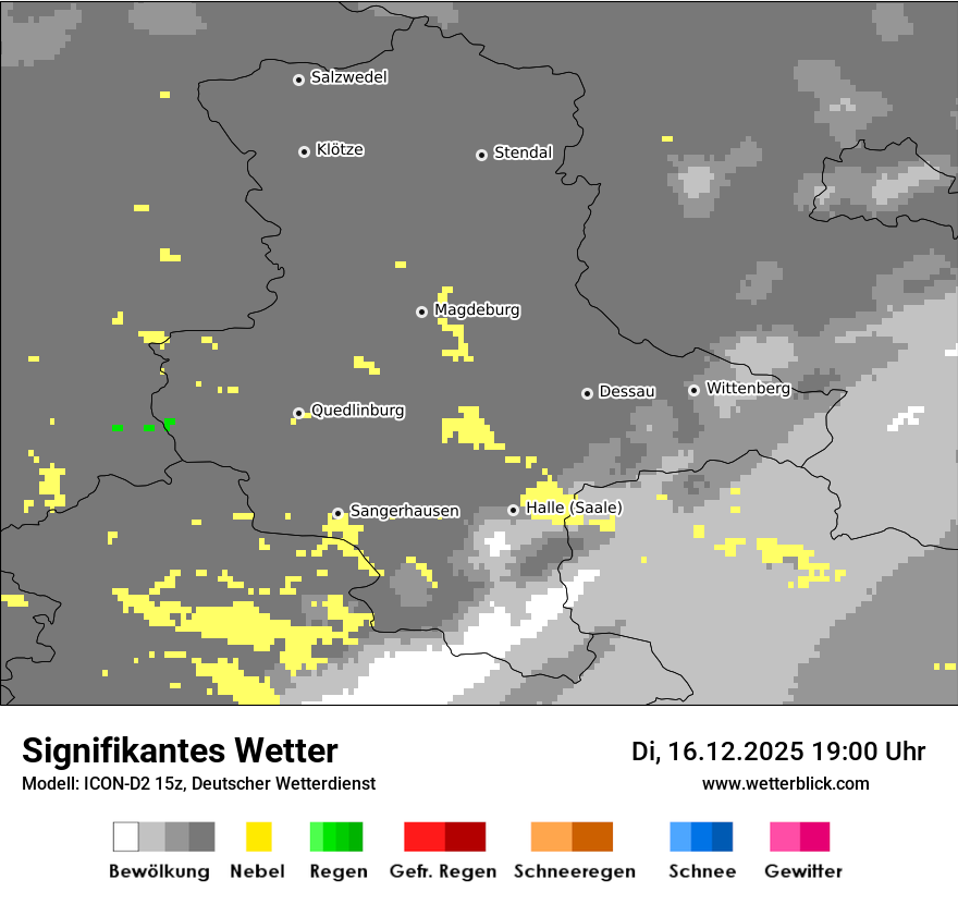 Modellkarten Signifikantes Wetter