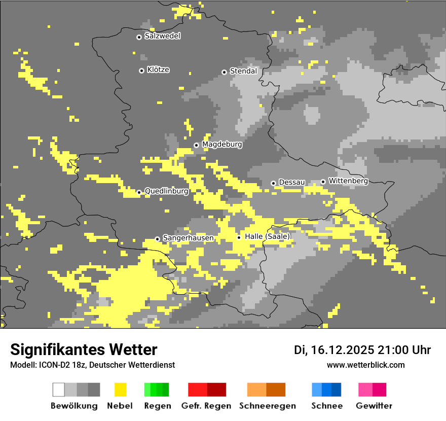 Modellkarten Signifikantes Wetter