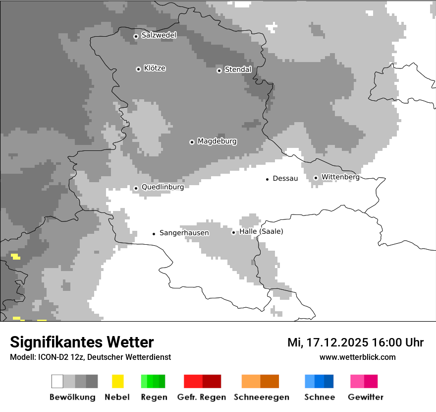 Modellkarten Signifikantes Wetter