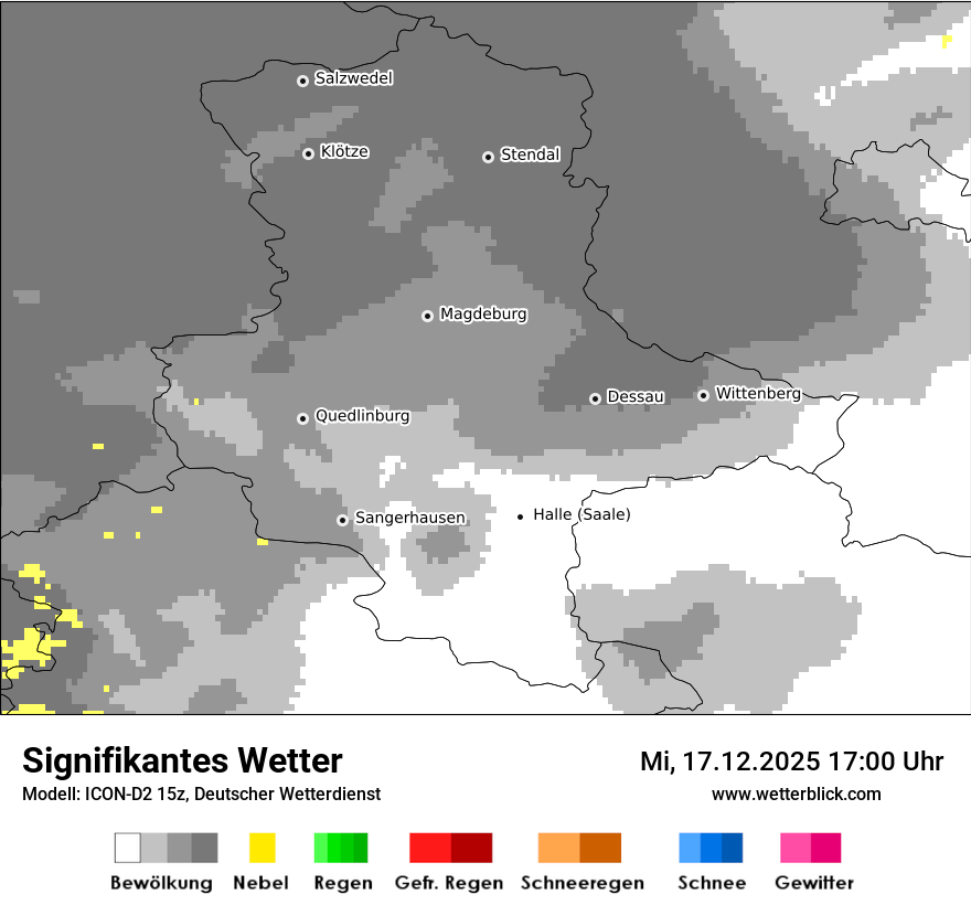 Modellkarten Signifikantes Wetter
