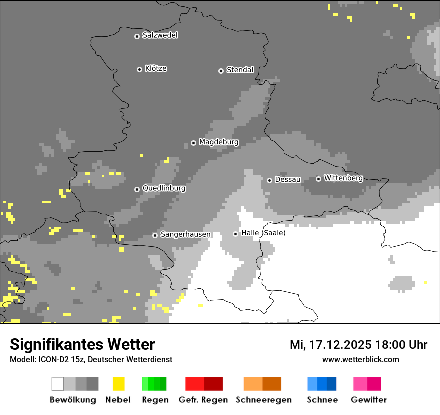 Modellkarten Signifikantes Wetter