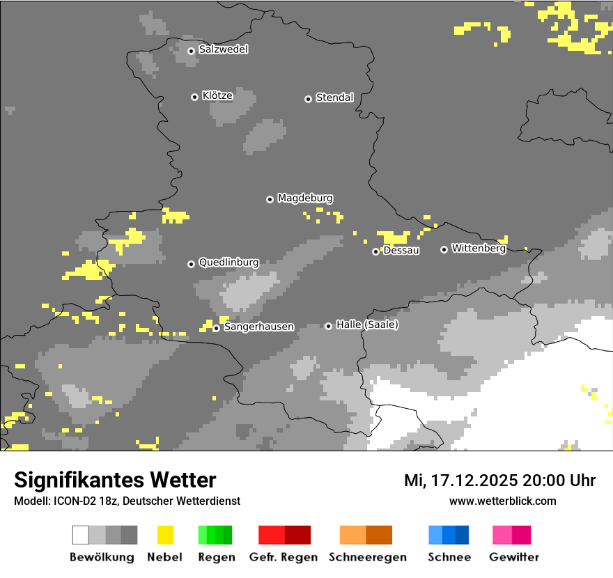 Modellkarten Signifikantes Wetter