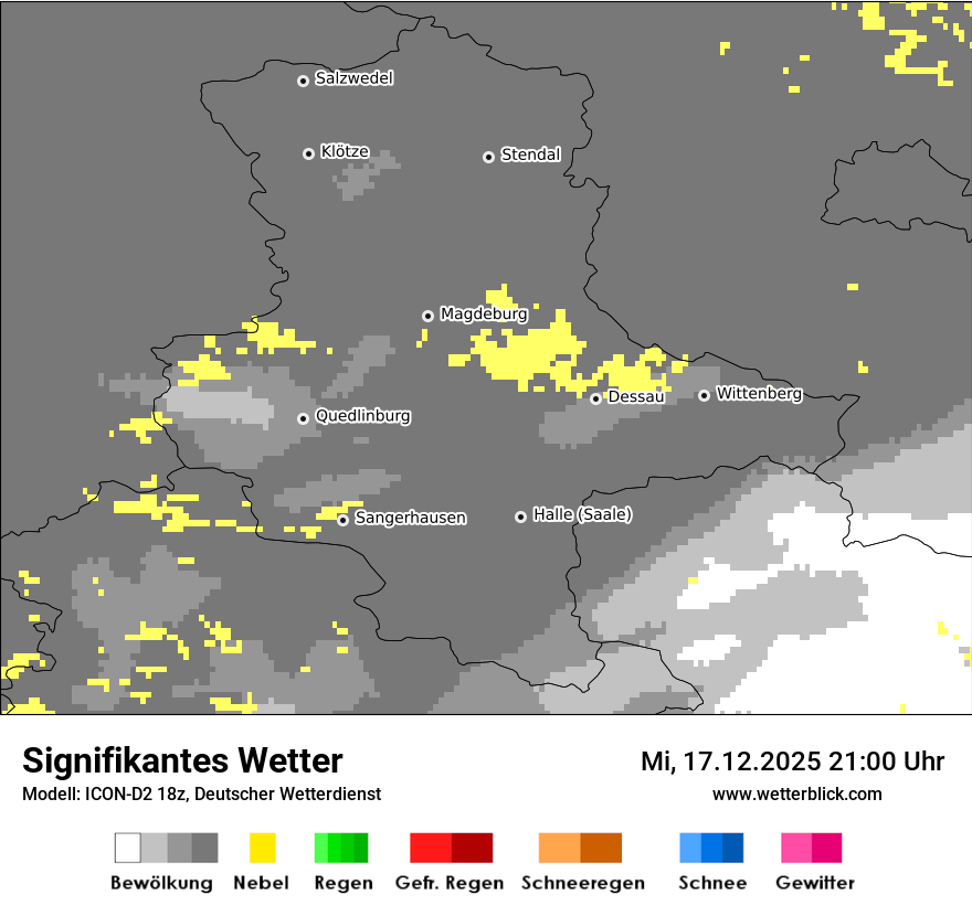 Modellkarten Signifikantes Wetter