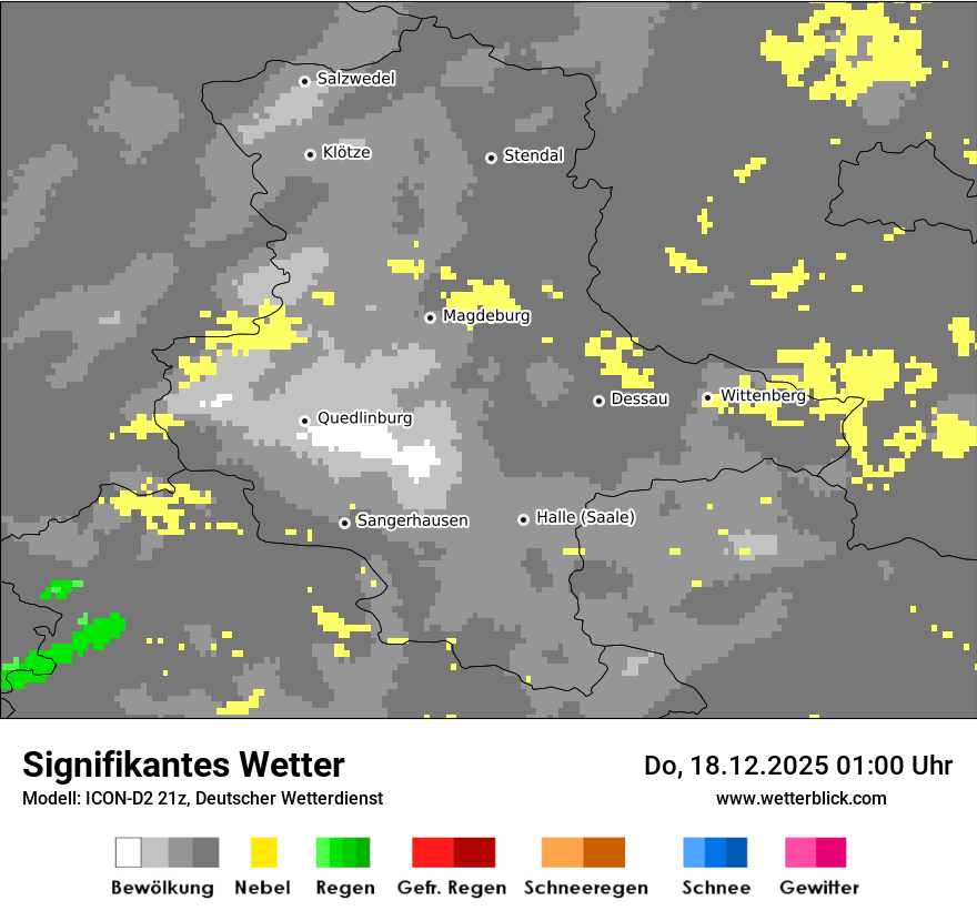 Modellkarten Signifikantes Wetter