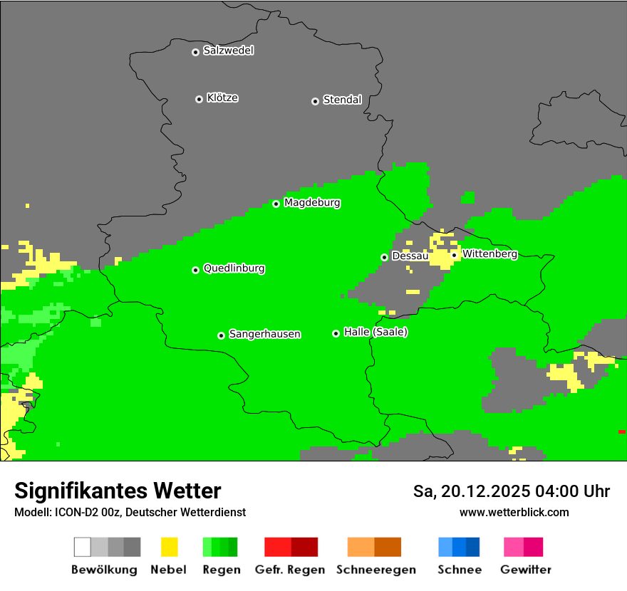Modellkarten Signifikantes Wetter