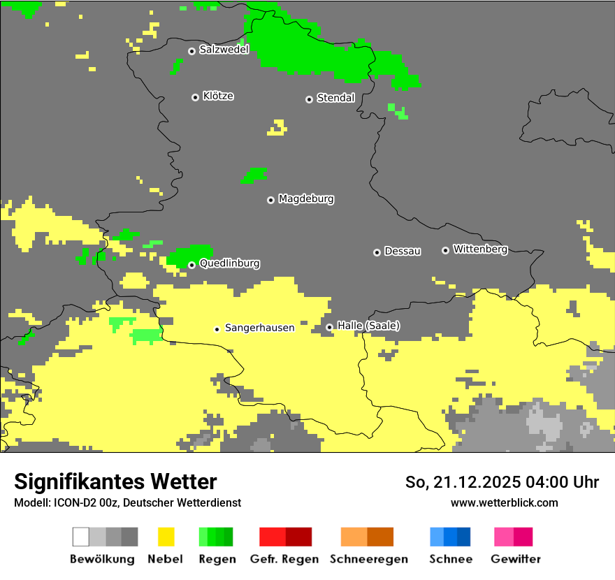 Modellkarten Signifikantes Wetter