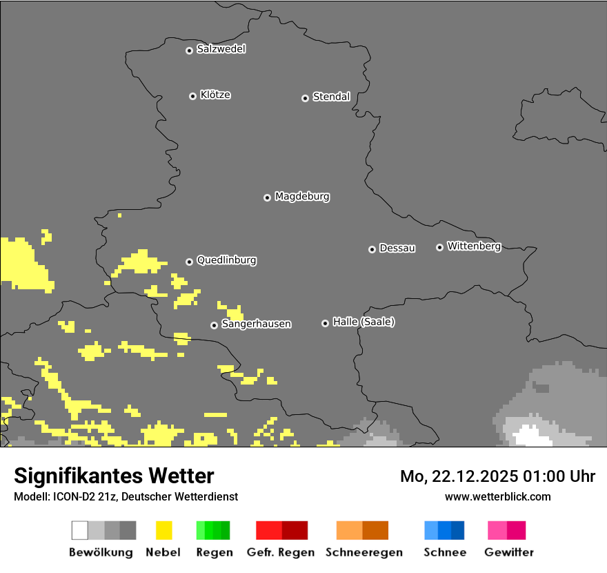 Modellkarten Signifikantes Wetter